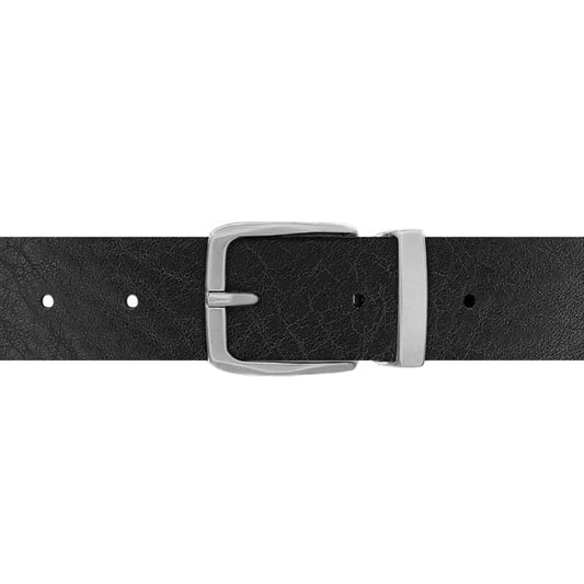 Ceinture 30 mm cuir ceinturon noir boucle Côme mate