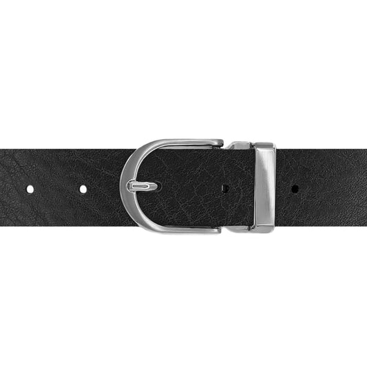 Ceinture 30 mm cuir ceinturon noir boucle Roma mate