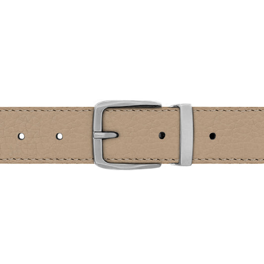 Ceinture 30 mm cuir souple nude boucle Côme mate