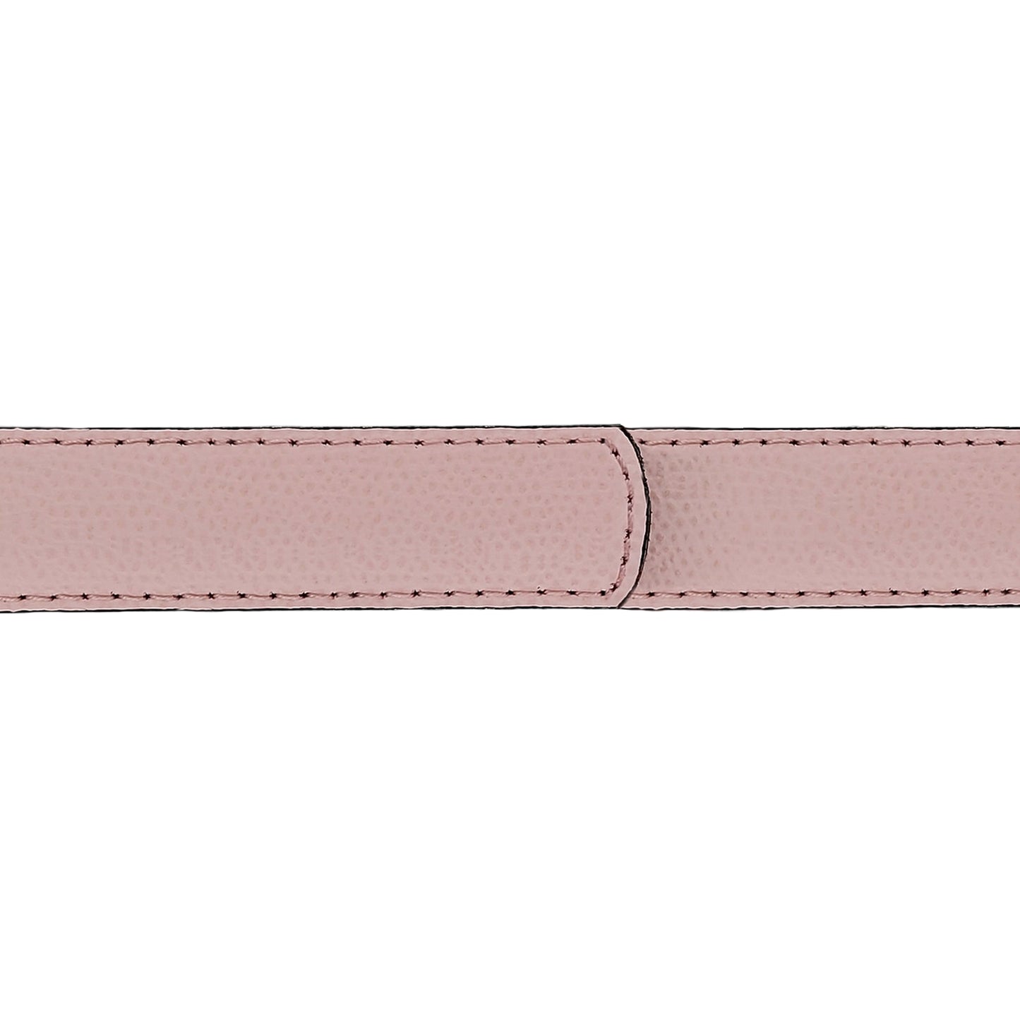 Lanière en cuir grainé rose clair 20 mm