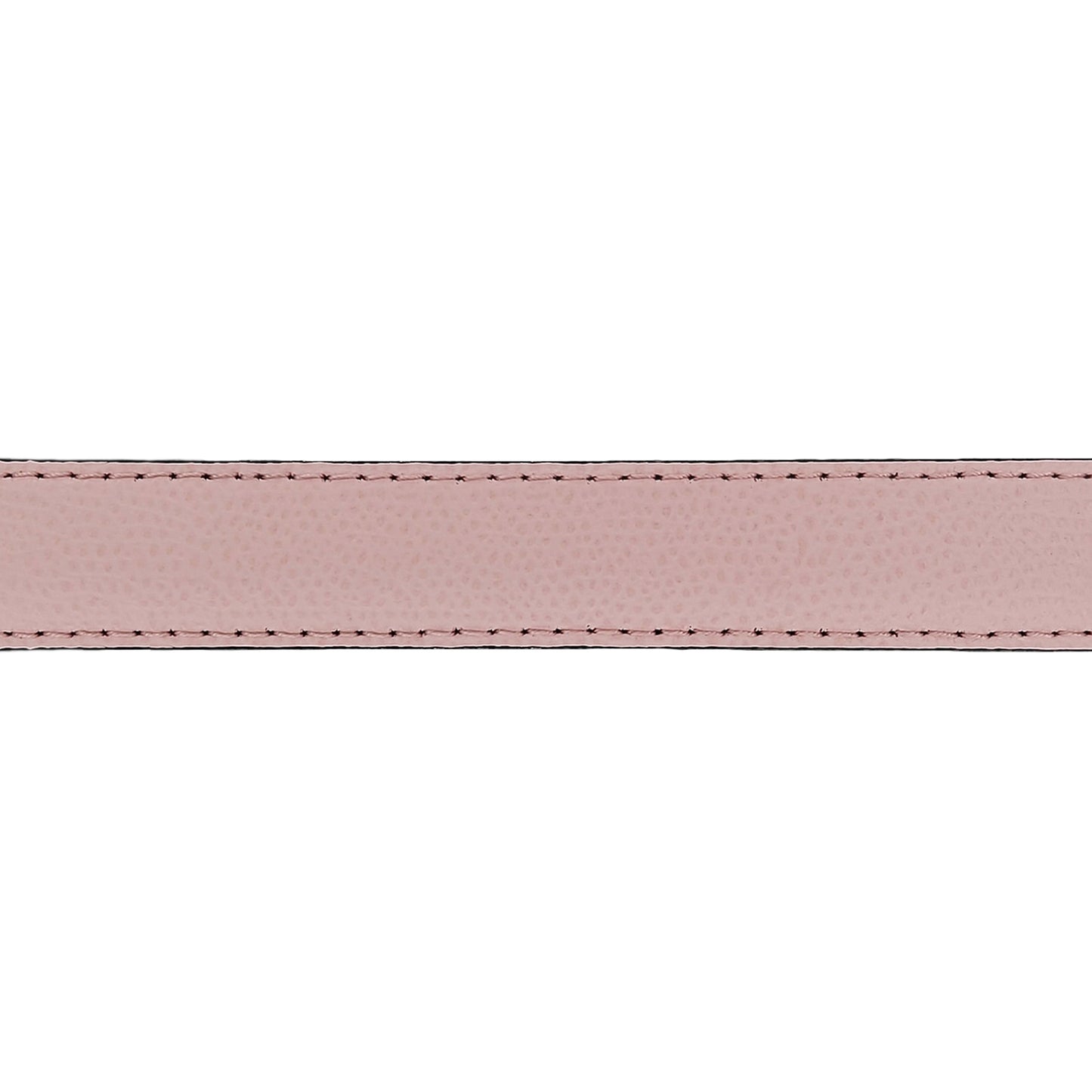 Lanière en cuir grainé rose clair 20 mm