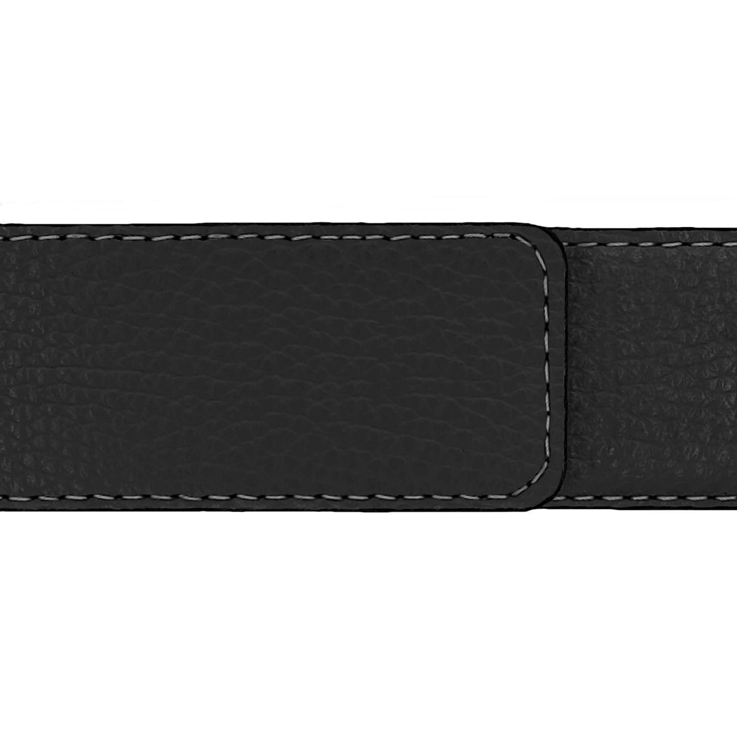 Ceinture 40 mm cuir souple noir boucle Portofino or