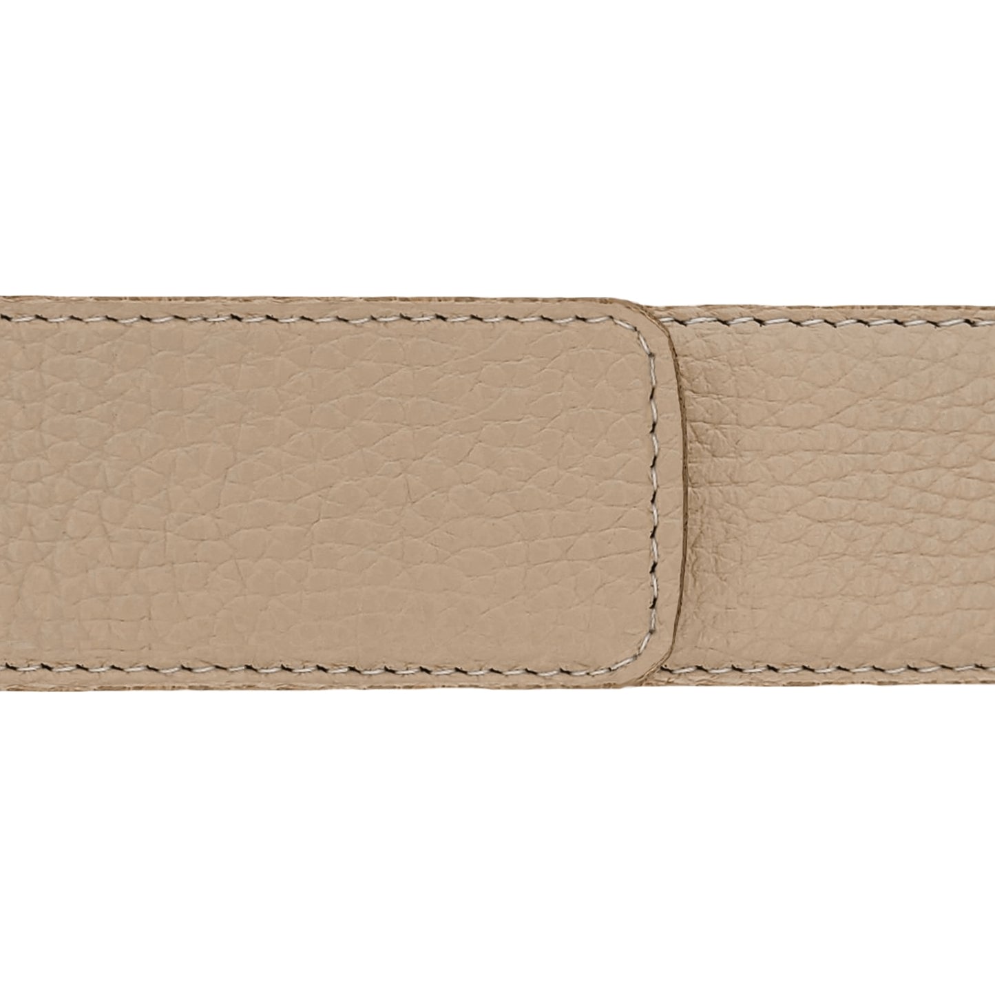 Ceinture 40 mm cuir souple nude boucle Portofino mate